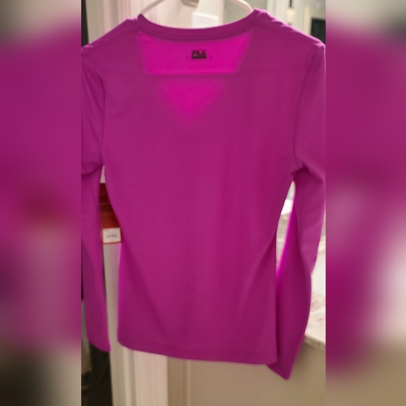 NWT FILA Sport Mixed Berry Long Sleeve Shirt Size Small - Picture 6 of 6